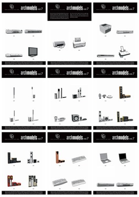 電子產(chǎn)品3D建模指南 C4D打造電腦、打印機(jī)、音響、功放與電視的視覺(jué)盛宴